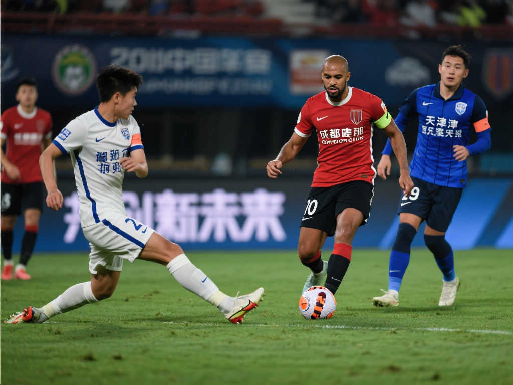 【中超】周定洋染红离场，阿代米绝杀，蓉城1-2惜败津门虎